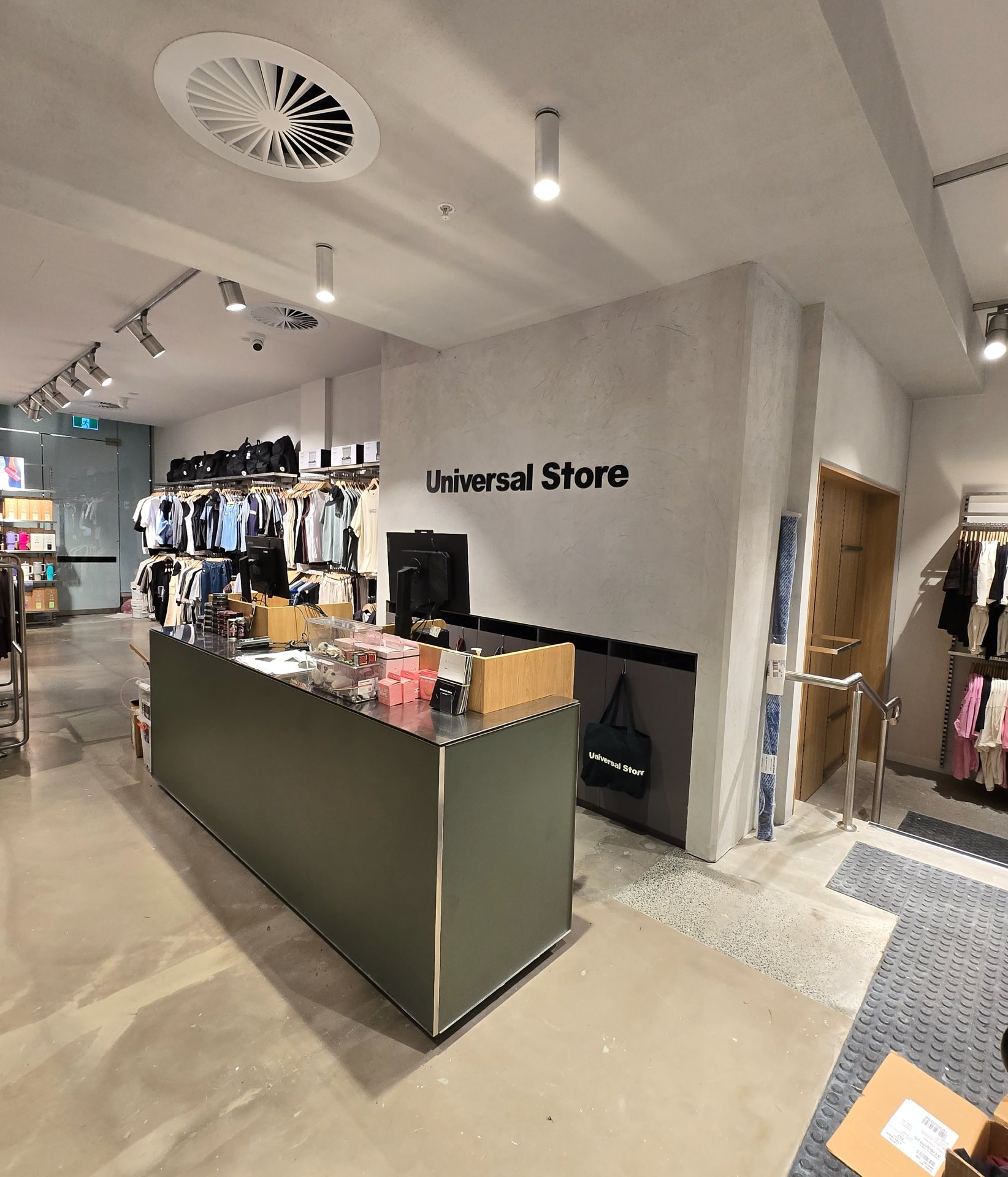 Completed commercial retail store interior painting
